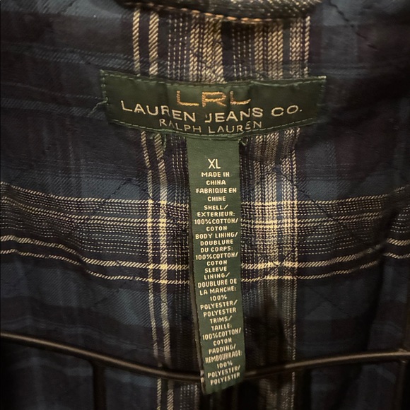 Ralph Lauren Blue Denim Jacket with Gold Fireman’s Hook Accents - Picture 9 of 10